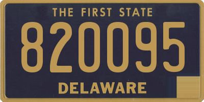 DE license plate 820095