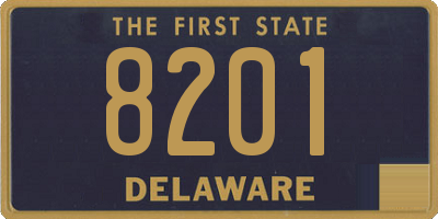 DE license plate 8201