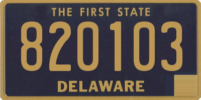 DE license plate 820103