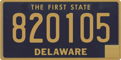 DE license plate 820105