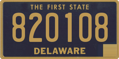 DE license plate 820108