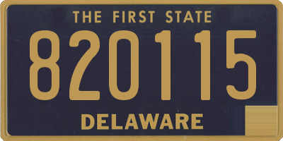 DE license plate 820115
