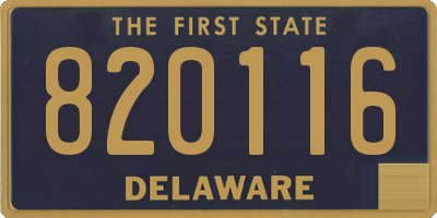 DE license plate 820116