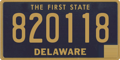 DE license plate 820118