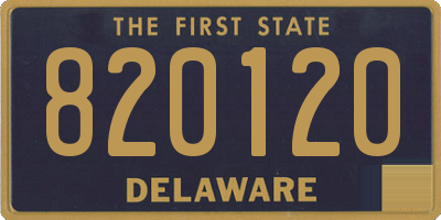 DE license plate 820120