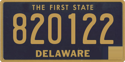 DE license plate 820122