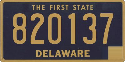 DE license plate 820137