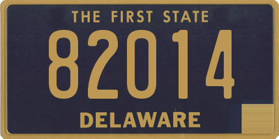 DE license plate 82014