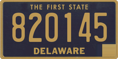 DE license plate 820145