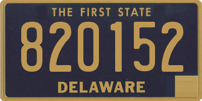 DE license plate 820152