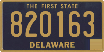 DE license plate 820163