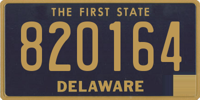 DE license plate 820164