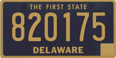 DE license plate 820175