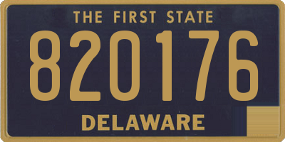 DE license plate 820176
