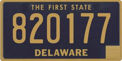 DE license plate 820177