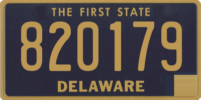 DE license plate 820179