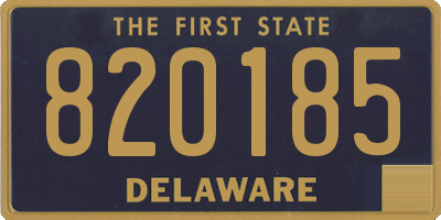 DE license plate 820185