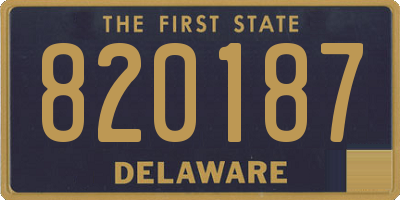 DE license plate 820187