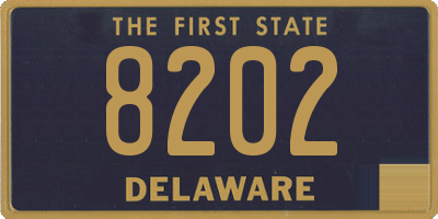 DE license plate 8202