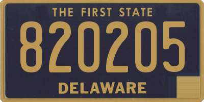 DE license plate 820205