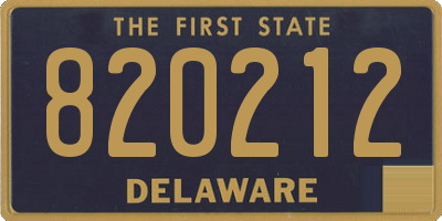 DE license plate 820212