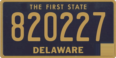 DE license plate 820227