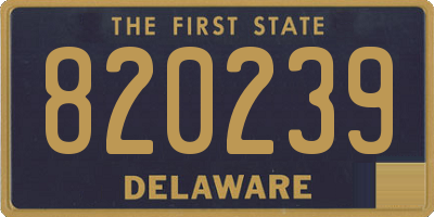 DE license plate 820239