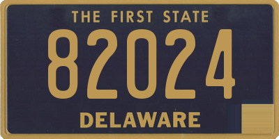 DE license plate 82024