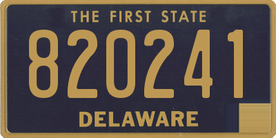 DE license plate 820241