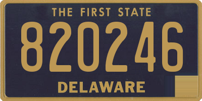 DE license plate 820246