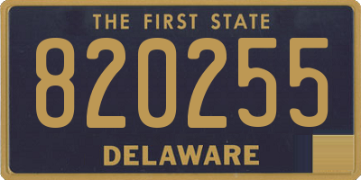DE license plate 820255