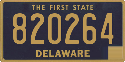DE license plate 820264