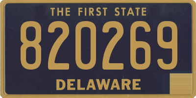 DE license plate 820269