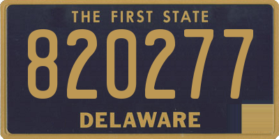 DE license plate 820277
