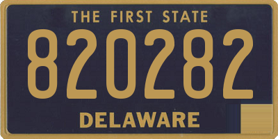 DE license plate 820282