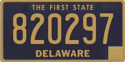 DE license plate 820297