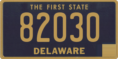 DE license plate 82030