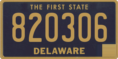 DE license plate 820306
