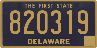 DE license plate 820319