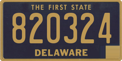 DE license plate 820324