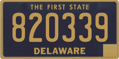 DE license plate 820339
