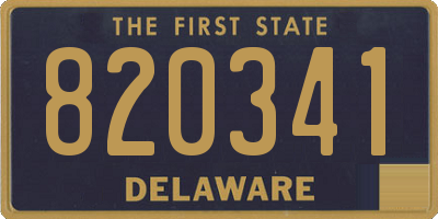 DE license plate 820341