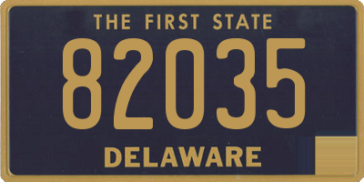 DE license plate 82035