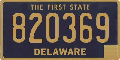 DE license plate 820369