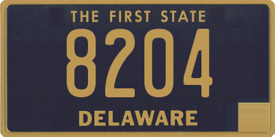 DE license plate 8204