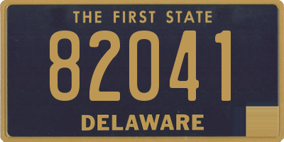 DE license plate 82041