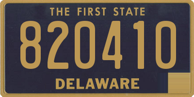 DE license plate 820410