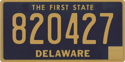 DE license plate 820427