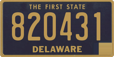 DE license plate 820431