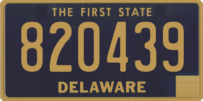 DE license plate 820439